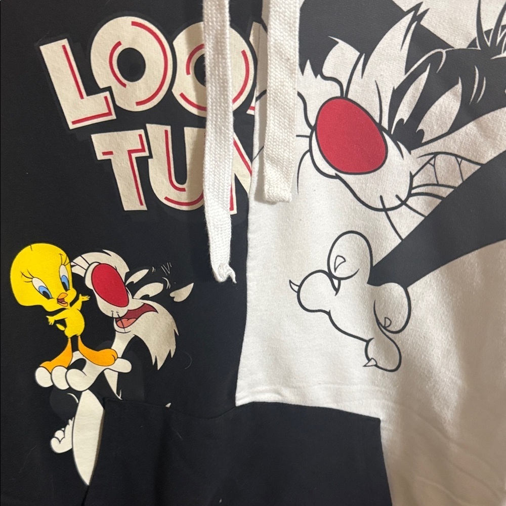 Warner Bros. Looney Tunes Black and White Hoodie - Picture 4 of 5